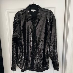 Good American Sequined Top/Jacket NWT